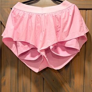 POPFLEX Light Pink Athletic Skort Shorts size Large